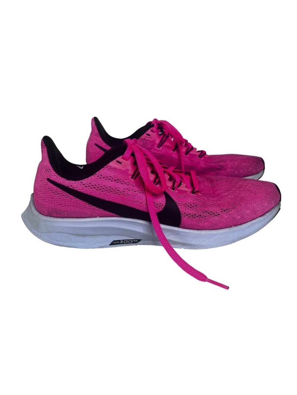 Nike Zoom Pegasus Womens 36 Running Shoes Pink Black Size 8.5